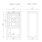 Alaterre Furniture Derby 17"W X 29"H Deluxe Bath Storage Hutch ANDE79WH - alternate 2
